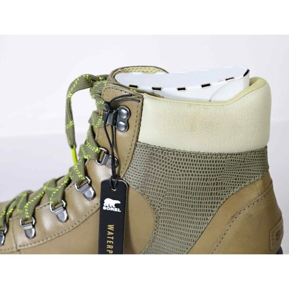 NWT! Sorel Lennox Hiker STKD Waterproof in Stone Green, Laurel Leaf, Size 11 - Picture 3 of 12